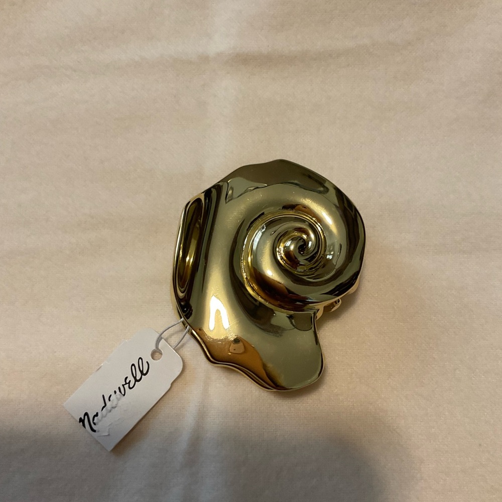 Madewell Goldtone Shell Hair Clip/Claw